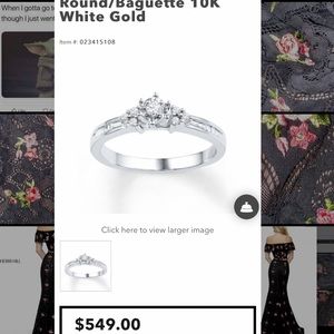 White Gold Promise Ring